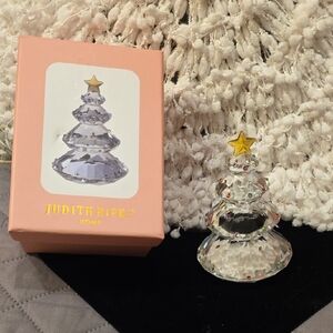 Judith Ripka Crystal Tree with Multi Faceted Multicolor Crystals and Gold Star